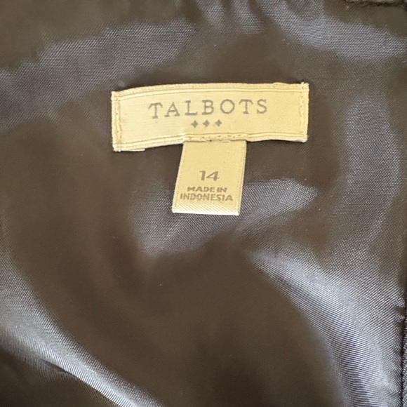 Talbots Black/White Polka Dot Fit and Flare Dress size 14 - Picture 4 of 4